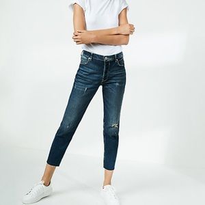 Express High Rise Girlfriend Jeans